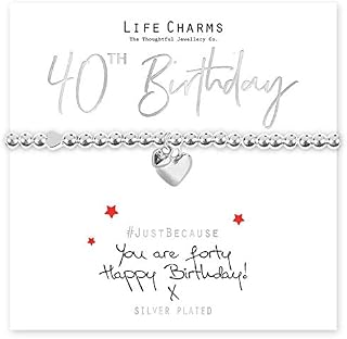 Life Charms Happy 40th Birthday Bracelet