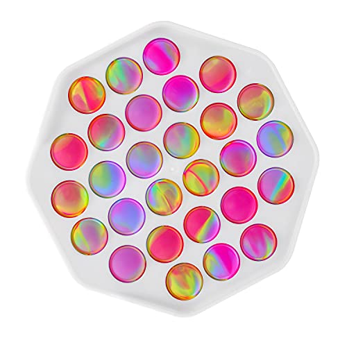 Push Pop Fidget Toys Bubble Sensory Novelty Toys Anxiety Stress Relief Autism Early Educational Brain Development Toy (B)