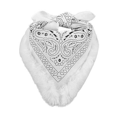 Decorhome Pañuelos de cachemira para mujer, pañuelos de cachemira - Pañuelo suave hip-hop - 21 x 21 pulgadas de anacardo para mujer, pañuelo multifuncional, Blanco, Siehe Beschreibung