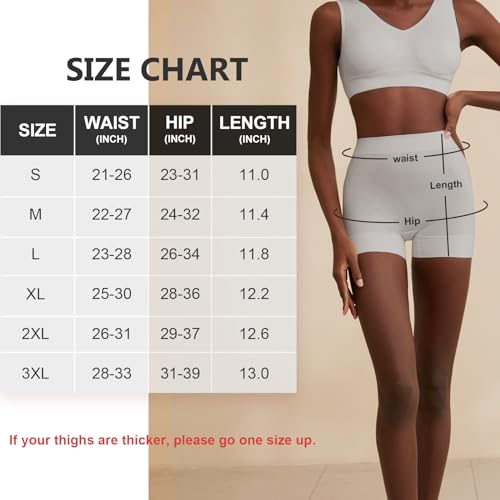 YADIFEN 3 Pack Slip Shorts for Women Under Dress, Anti Chafing Underwear Seamless Shaping Boyshort Panties Comfy Shorts - Image 7