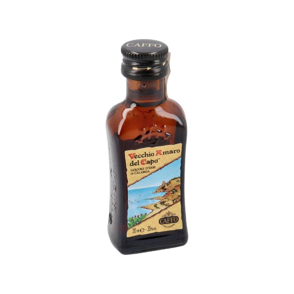 Generico 6 PZ 6 bottigliette Bottiglie Mignon Vecchio Amaro del Capo da 20 ml 35% Vol.