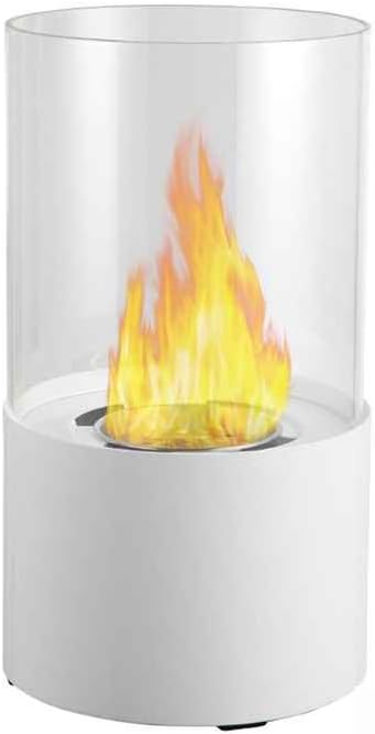 GF301650WH Lit Table Top Firepit Bio-Ethanol Fireplace - White