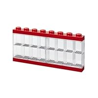 LEGO Minifiguren-Schaukasten für 16 Minifiguren, Stapelbare Wand- oder Tischbox