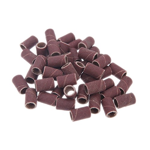 docooler 150pcs/pack Sanding Bands for Manicure Pedicure Nail Drill Machine 80# 120# 180# Each Size 50pcs