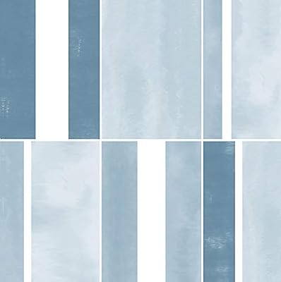 FloorPops FP3300 Azure Peel & Stick Floor Tiles, Blue