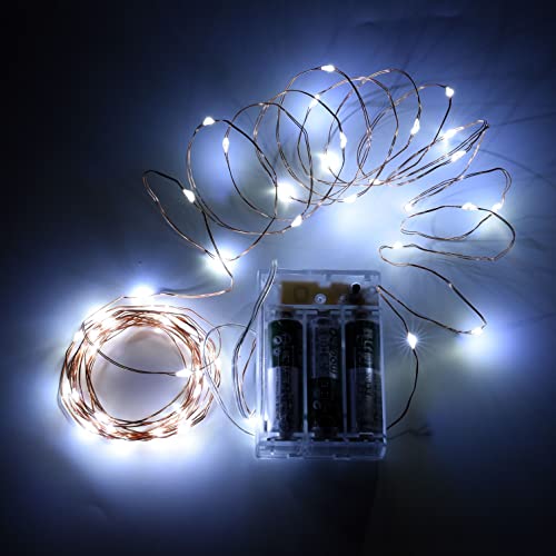 Guirlande lumineuse sans prise lot de 10 fils blancs déco autonomes