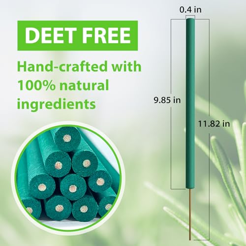 Mosquito-Repellent-12-PCS-Thicker-Natural-Citronella-Oil-Incense-Sticks-25H-Protection-for-Indoor-Home-Plant-Based-Bug-Insect-Barrier-for-Outdoor-Patio-Yard-Garden-Camping-Fishing