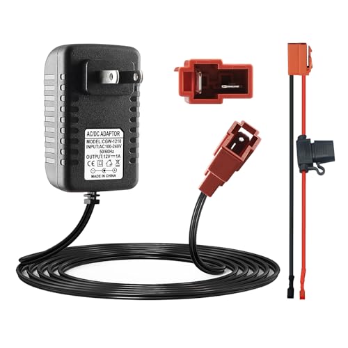 12V Square Plug Charger with Wire Harness