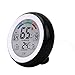 TenYua Termómetro digital con pantalla LCD, inalámbrico, redondo, higrómetro, retroiluminación blanca, multifunción, medidor de temperatura, medidor de humedad