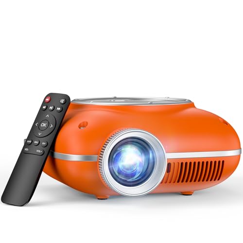 HOMPOW Mini Projector with Two -Way Bluetooth, Portable Projector for Home Theater Use, Support...