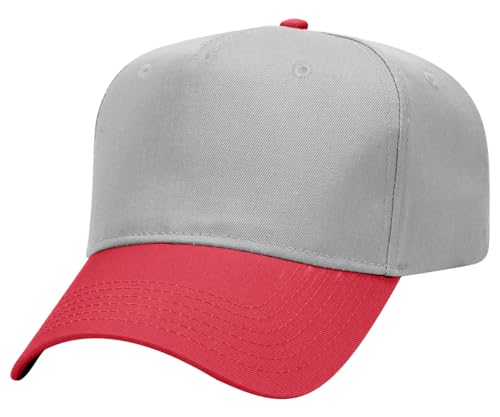 Casquette de baseball OTTO 31-069 profil moyen 5 panneaux finition premium