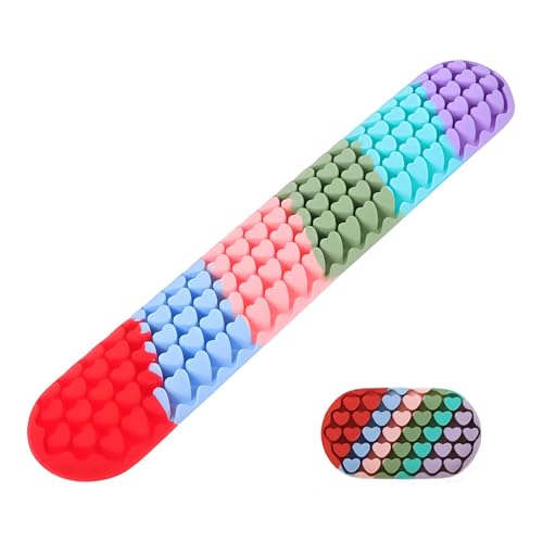 Repose-poignet pour clavier et souris ergonomique en mousse à mémoire de forme dégradé rouge vert