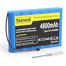 4800mAh 7.2V Lithium Replacement Battery with Tool for ADT DSC 6PH-H-4/3A3600-S-D22 SCW9057 SCW9055 IMPASSA 9057 BH7236-SS 17000145 17000152 Alarm System Control Panel, 2 Pin Connector
