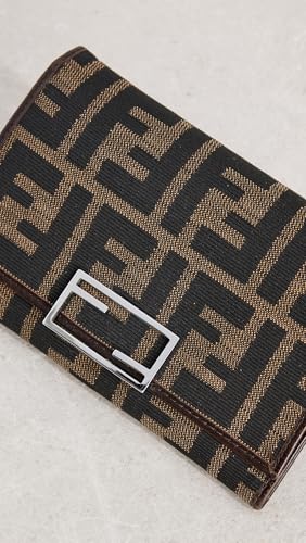 Women's Pre-Loved Fendi Tri-fold Wallet Zucca Canvas, Brown, One Size4