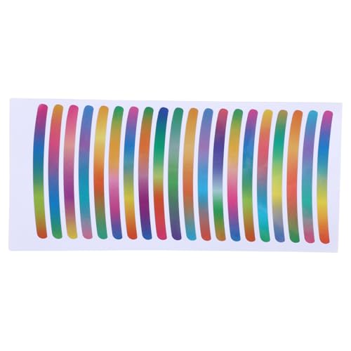 Partuto 20Pcs Rueda Llanta Pegatinas Arco-Forma Coche Rueda Llanta Cintas Decoración Pegatinas para 14'-22' Llanta Variados Color PET.