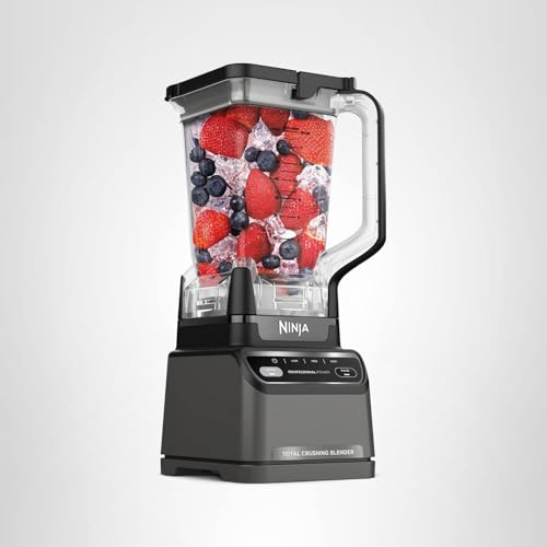 Ninja BR201AMZ Professional Blender 2.0, 1200 Watts, Auto-iQ Program, Total Crushing Blades, 72-oz. Pitcher, 4 Manual Speeds for Smoothies, Shakes, and Frozen Drinks, Dishwasher-Safe Parts, Dark Grey