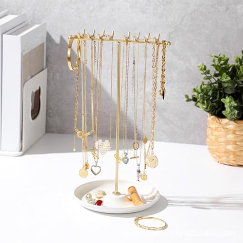 Soporte de cadena vertical que soluciona el desorden de collares y pulseras 4