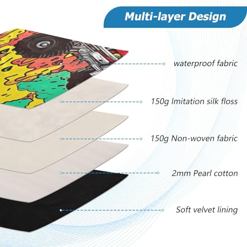 Funda para portátil 13-14 pulgadas con diseño de monstruos miniatura 4