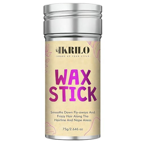 flintronic Cera para el Pelo, Barra de Cera para el Cabello, Palo de Goma para el Cabello sin Grasa, Agarre Fuerte, para Pelucas, Pelos Ssueltos, Encrespamiento, Cabello de Bebé (75g, Fruta)