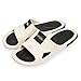 Kapcie Kapcie męskie, Kapcie łazienkowe dla kobiet Cute House Prysznic Wanna Slipper Masaż Kapcie Sandały Lekkie Waga Łazienka Kapcie Miękkie Kryty Basen Buty (Color : White, Size : EUR 37-38)