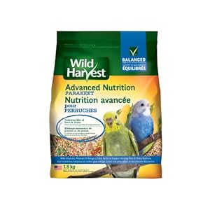 Wild Harvest Daily Blend Nutrition Diet for Parakeet, Canary and Finch 4 Pounds, Complete and Balanced Diet