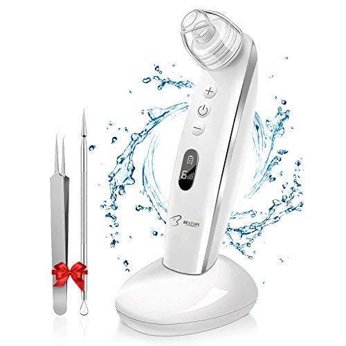 Preisvergleich Produktbild Mitesserentferner Mitesser Entferner mit 6 Stufen USB Ladeanschluss Unterlage BESTOPE Porenreiniger Mitesser Sauger mit 4 Austauschbare Saugköpfe Porensauger Pickelentferner Set Akne Entferner Gerät