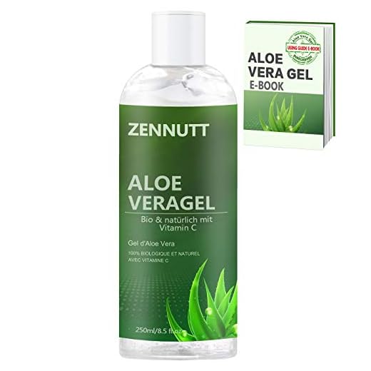 Gel Aloe vera,250ml con E-Book gratuito Orgánico Puro Aloe Vera Gel de Crema Hidratante,Refrescante Pieles Secas el Alivio de las quemaduras solares Originales Mujeres Día de la Madre Regalo