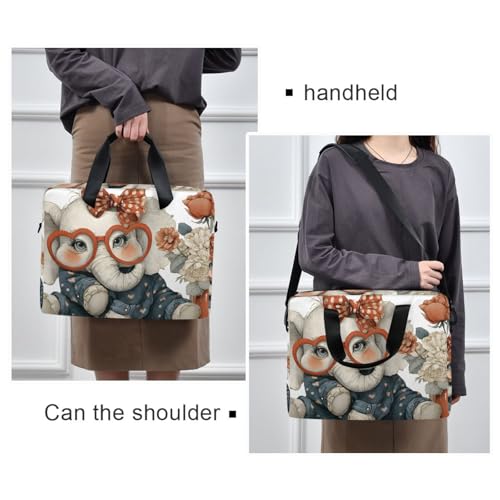 Bolso Maletín para Laptop con Estampado de Elefante Anime miniatura 2