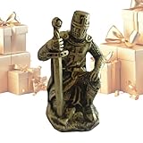 Cadeau idéal et résistant : Cette statuette de chevalier en matériaux robustes offre une excellente résistance à l'usure. Sa durabilité assure qu'elle reste un objet décoratif saisissant pendant des années, embellissant bureaux, étagères ou vitrines sans entretien fréquent.