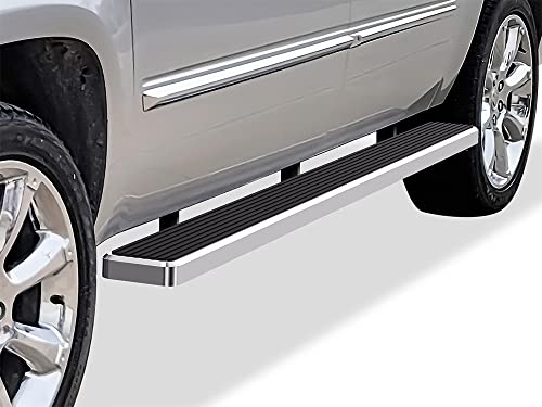 Estribos de acero inoxidable 6 pulg para Cadillac Escalade miniatura 1