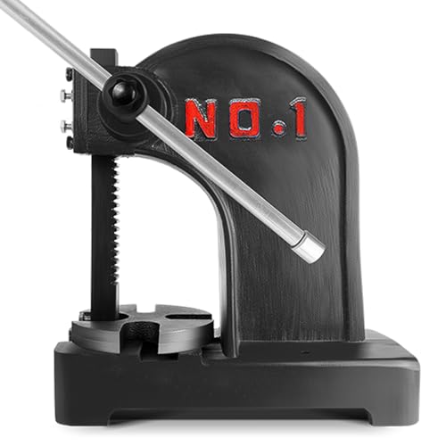 1 Ton Arbor Press, Black Manual Arbor Presses Cast Iron Body, 5.5