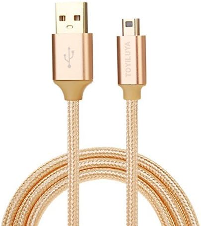 WWTL 3DS Charger Cable High Speed Flexible Braided USB Charging Cord + AC Adapter + Stylus + EVA Case for Nintendo New 2DSLL New 3DS New 3DSLL 3DS 3DSLL 3DSXL DSI DSILL (Gold)