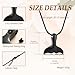 Whale Tail Cremation Jewelry for Ashes Pendant Mermaid Tail Memorial Urn Necklace Ashes Locket Keepsake Gift for Women Girl(Black)