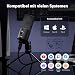 FIFINE USB Mikrofon PC Streaming, Podcast Microphone mit Ständer für MAC PS4 PS5, Kondensator Microfon für Studio Gaming - Schwarz