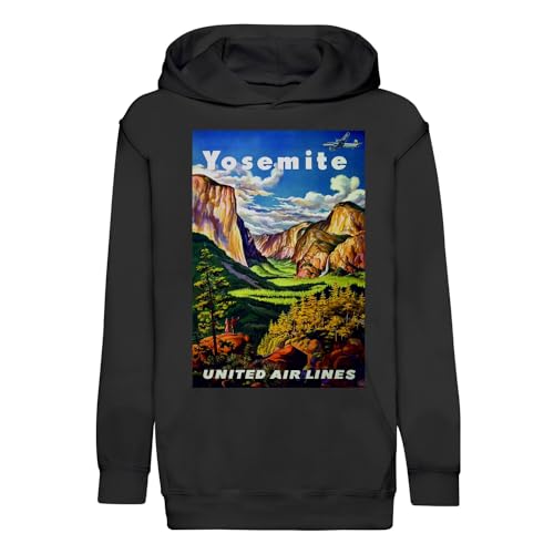 Sweat à capuche enfant Yosemite United Air Lines vêtement rétro nostalgie