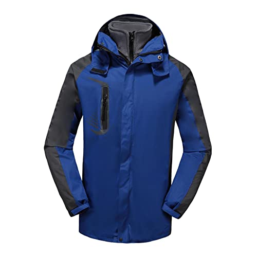 Vaveren Casaco masculino à prova de vento sobretudo impermeável jaquetas casuais jaqueta de inverno