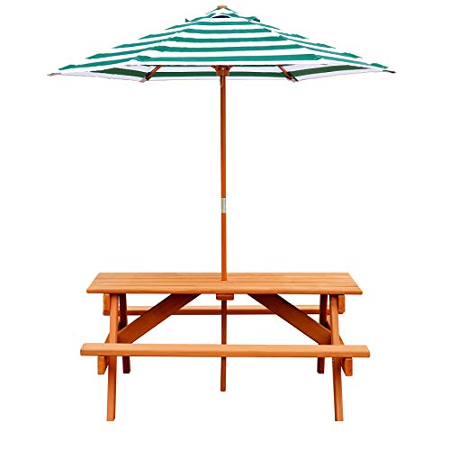 Gorilla Playsets Children's Picnic Table, Brown