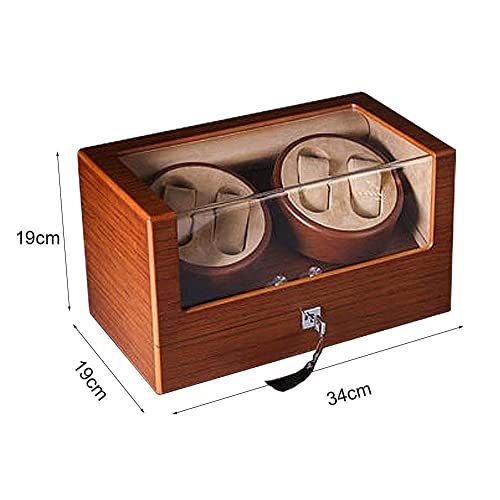 Watch winder box de alta gama y vitrina automática para 4 relojes exclusivos 2