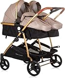 toits solaires réglables, 2 paniers de rangement, 2 chancelières, 2 sacs à langer fournis, compatible avec la coque bébé Duo Smart (non fournie)