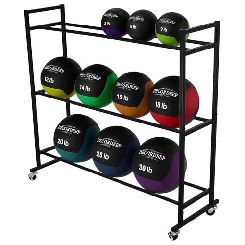 DECORDEEP Medicine Ball Rack,...