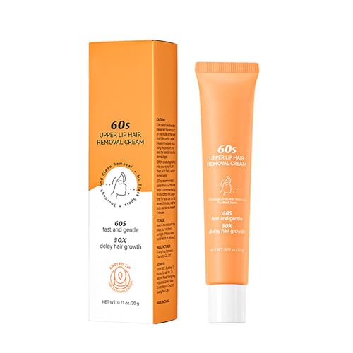 Eliminador de vello facial para mujeres, crema para depilación de labios superiores, crema para eliminar el pelo, crema de depilación sin dolor, no irritante, inhibe el crecimiento del vello