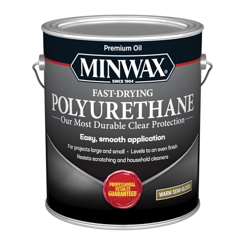 Image of Minwax 71029000 Fast-Drying Polyurethane, gallon, Semi-Gloss