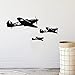 Avión de guerra，calcomanía de pared militar，aviación，niño，dormitorio，decoración de pared，avión，pegatina de pared，póster，mural artístico，A5 87x42 cm