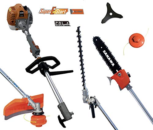 SAKAWA Desbrozadora 32cc multifuncion con Accesorios