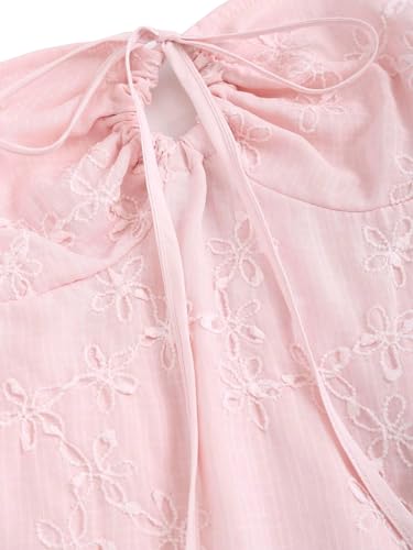 Solid Color Circular Ornament Jacquard Bandeau Dress Y2K Outfit3