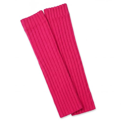 Image of Women's Cable Knit Leg Warmers - Ribbed Knee High Boot Socks for Winter, Layering & Dance Warmups