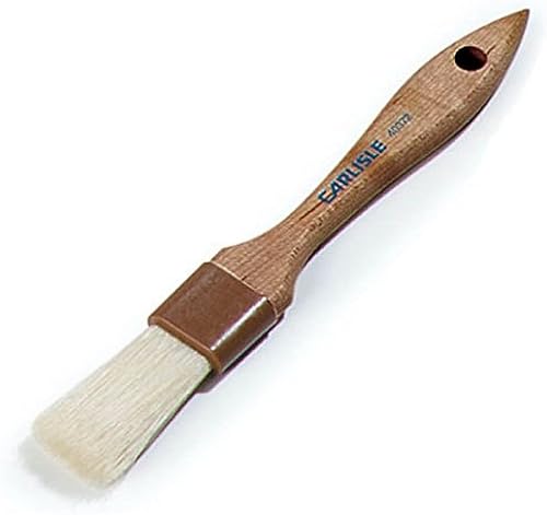 Carlisle 4037200 Sparta - Pincel para repostería (cerdas de jabalí), corte de 1" de ancho x 2", mango de madera