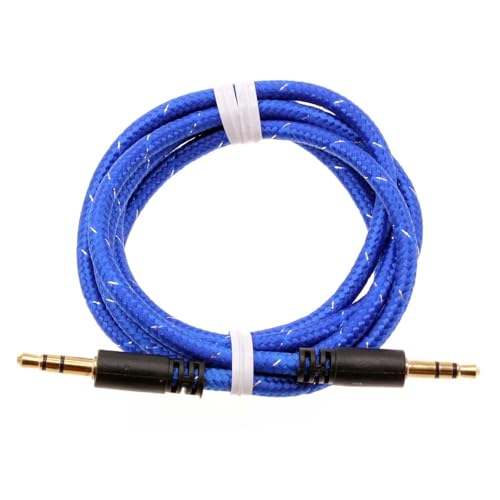 Cable Auxiliar Selna 3.5mm Azul Compatible Moto G Stylus 5G miniatura 1
