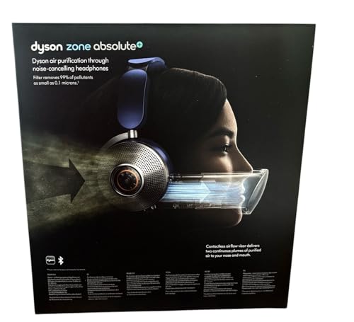 Dyson Zone Headphones with Air Purification, Advanced Noise Cancellation, Touch & Voice Control,Beamforming & Noise-Cancelling Microphones Prussian Blue/Bright Copper