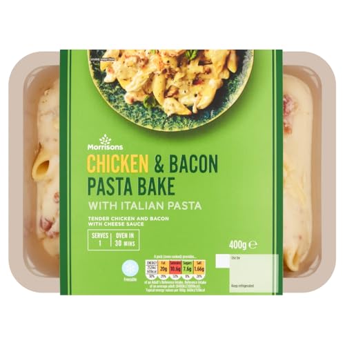 Morrisons Chicken & Bacon Pasta Bake 400g Ready Meal
